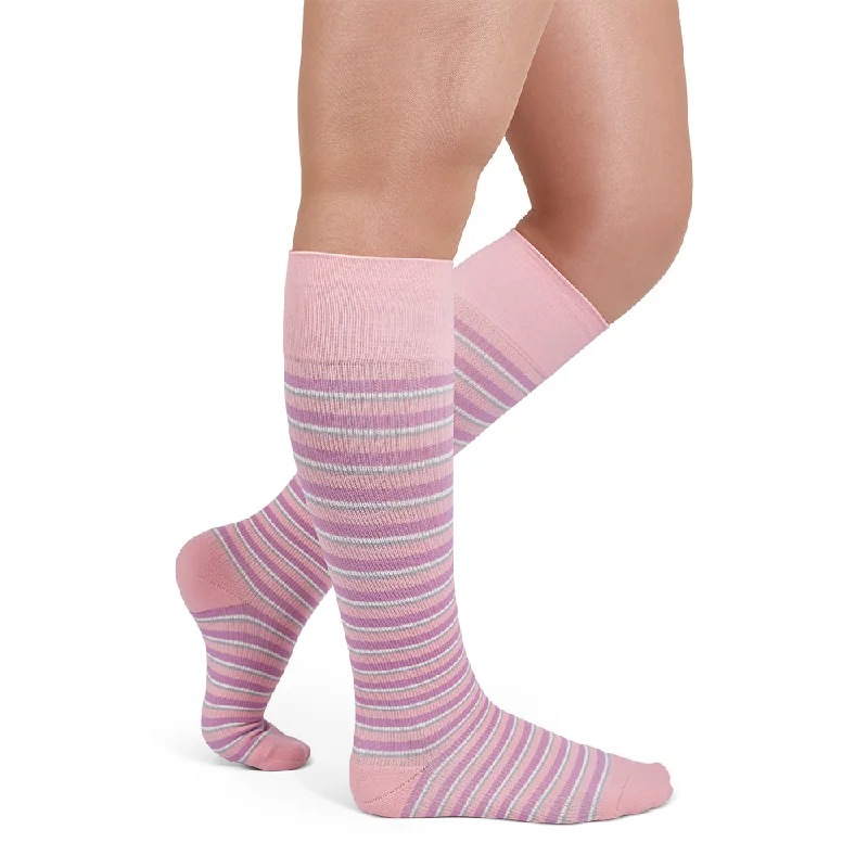 Wool - blend stockings for warmth in winterRejuva Stripe Knee High Compression Socks Wool - blend stockings for warmth in winterRejuva Stripe Knee High Compression Socks