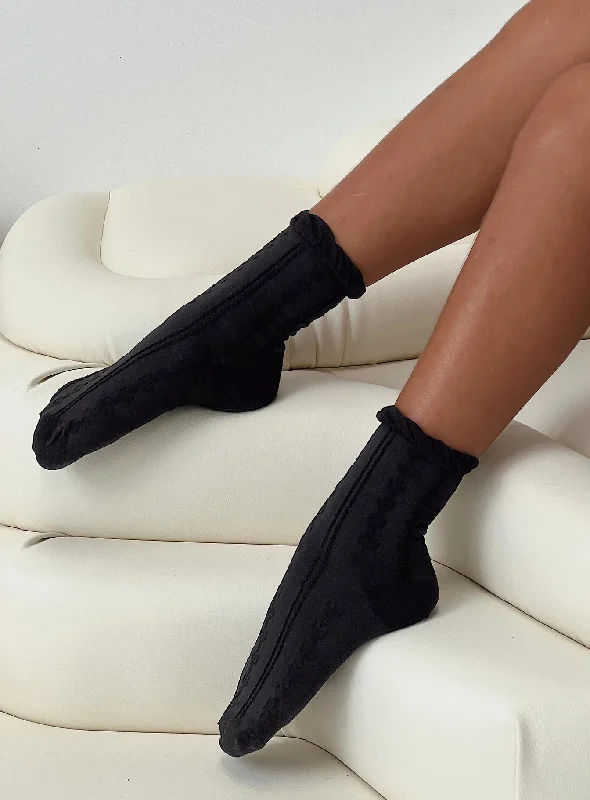 women tights for a beach - side evening with a long dressRutherford Socks Black