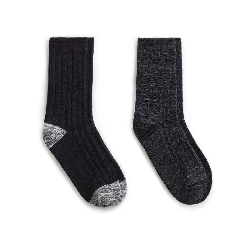 Spacedye Wheat Texture/Rib Crew Sock 2 Pack