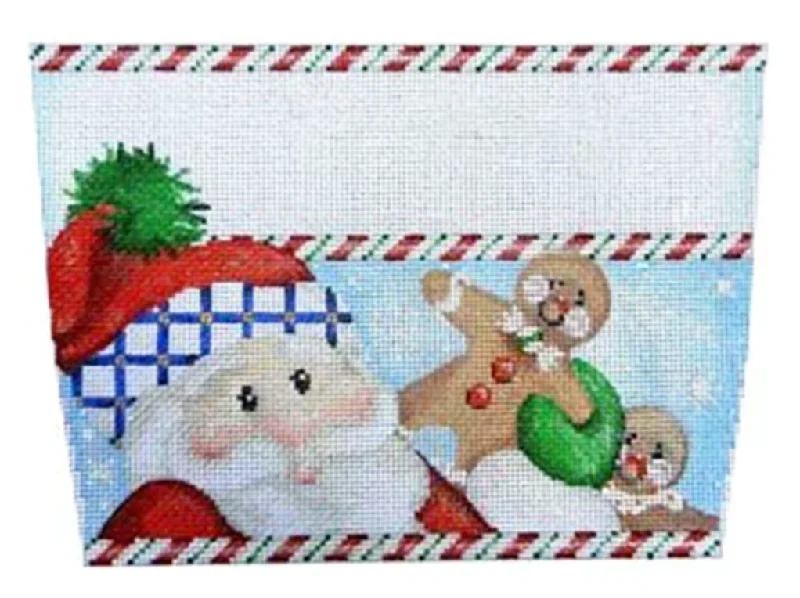 ST820 Gingerbread Santa Stocking Cuff