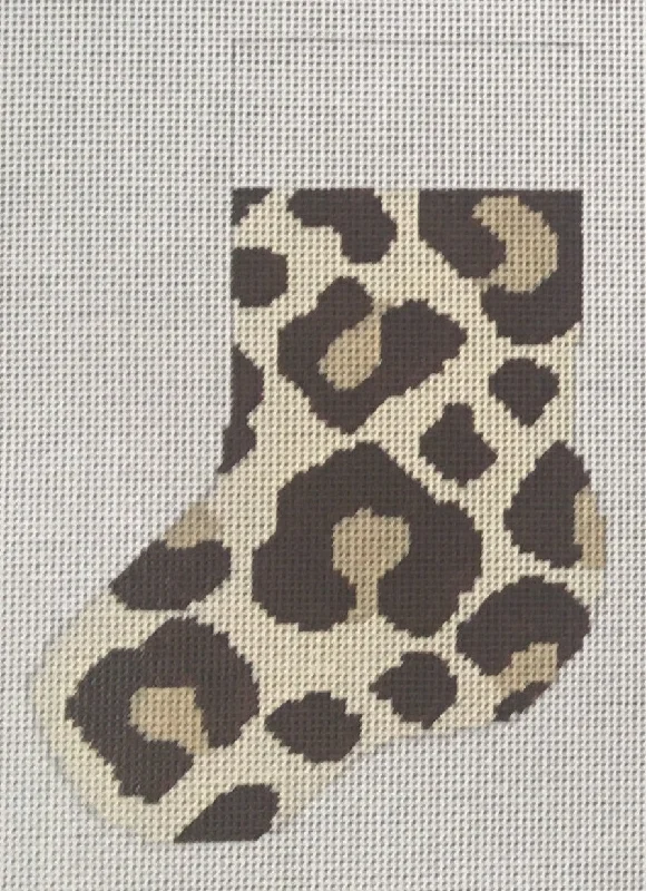 STK102 Leopard Print Mini Stocking