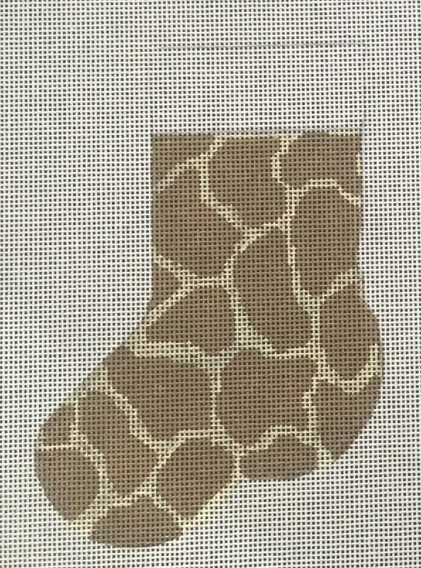 STK113 Giraffe Print Mini Stocking