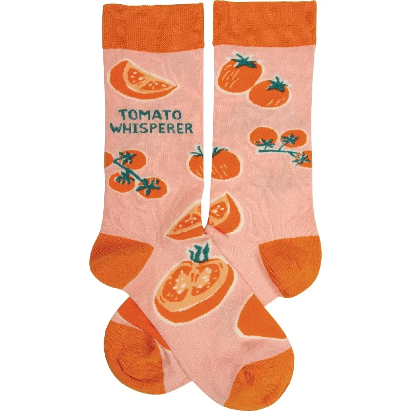 The Bullish Store Unisex Tomato Whisperer Novelty Dress Socks