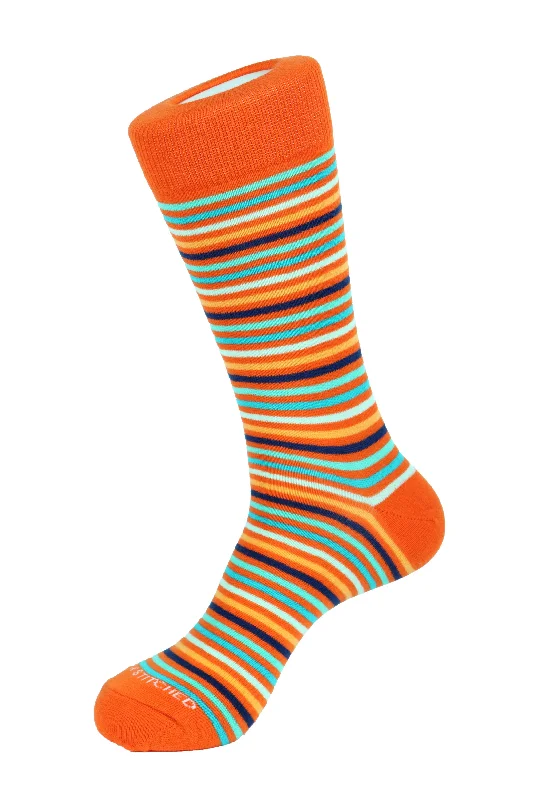 Women's leather - look socks for an edgy styleBubble Gum Stripe