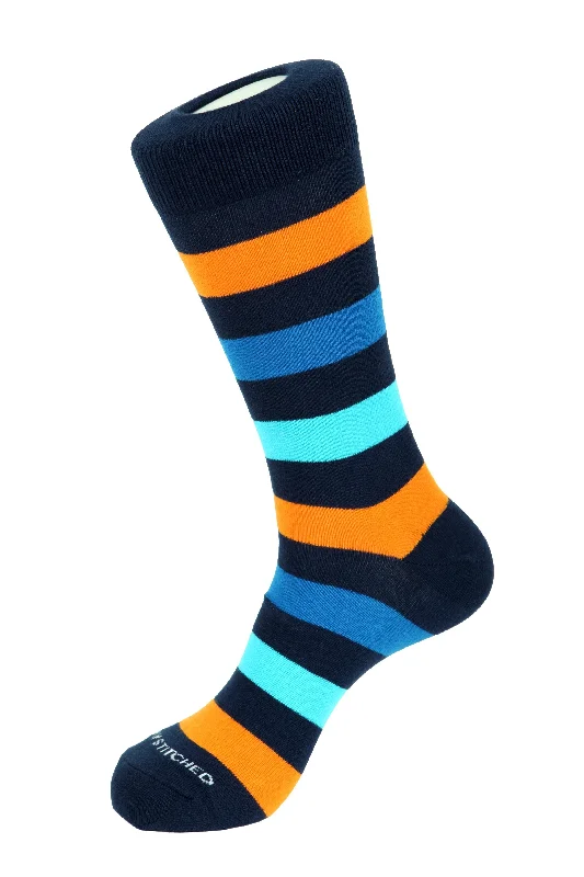 Women's quick - dry socks for water activities3 Color Stripe Crew Sock