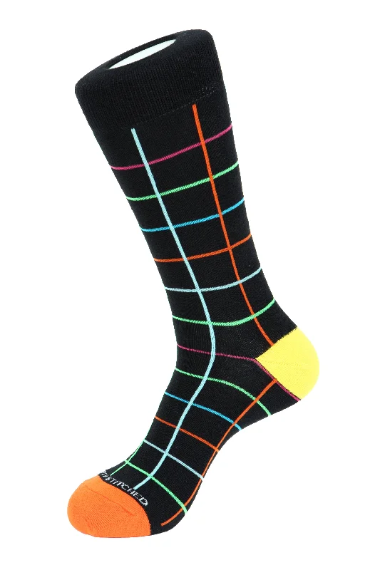 Women's crew socks with a polka - dot printColor Grid
