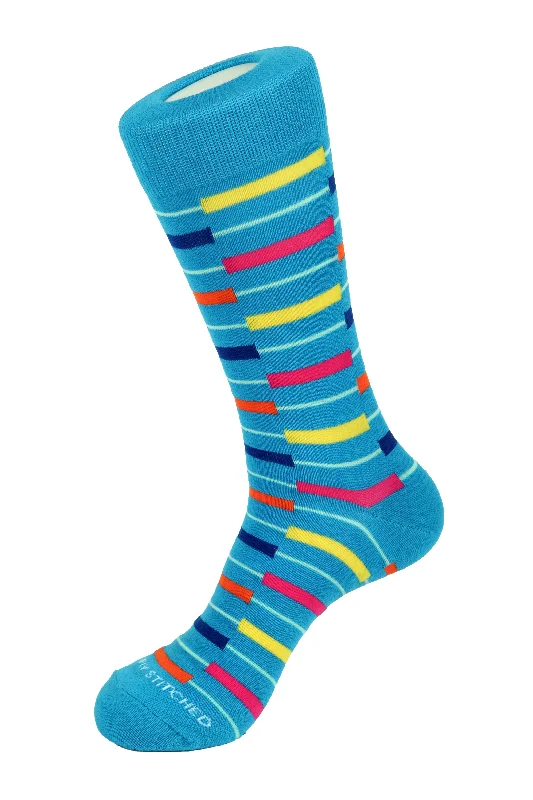 Women's compression socks for improved circulationBlock Stripe