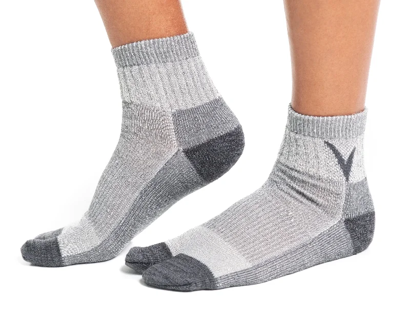 V-Toe Socks, Inc Unisex Light Grey Wool Socks