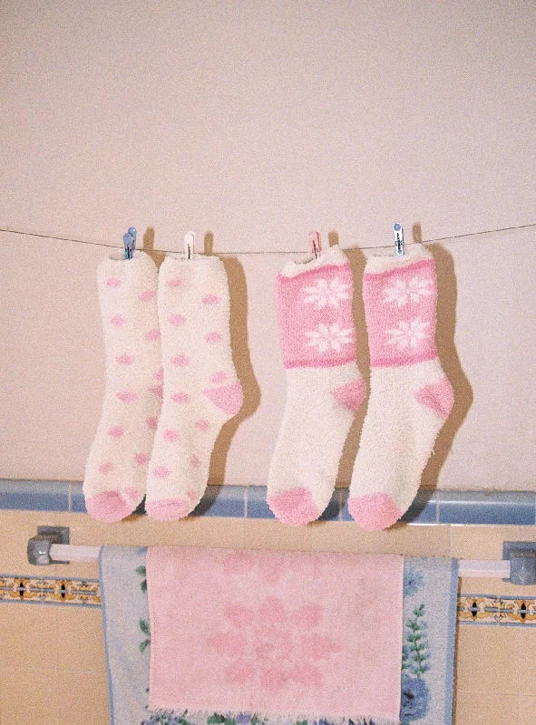 women tights for a cosplay costume to complete the outfitWinter Wonderland Socks White / Pink women tights for a cosplay costume to complete the outfitWinter Wonderland Socks White / Pink