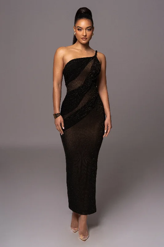 Maxi dresses with off - the - shoulder styles for a romantic and breezy lookBlack Alari One Shoulder Maxi Dress Maxi dresses with off - the - shoulder styles for a romantic and breezy lookBlack Alari One Shoulder Maxi Dress