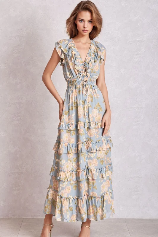 Maxi dresses with a ruched bodice for a more form - fitting and feminine shapeCECILE MAXI DRESS Maxi dresses with a ruched bodice for a more form - fitting and feminine shapeCECILE MAXI DRESS