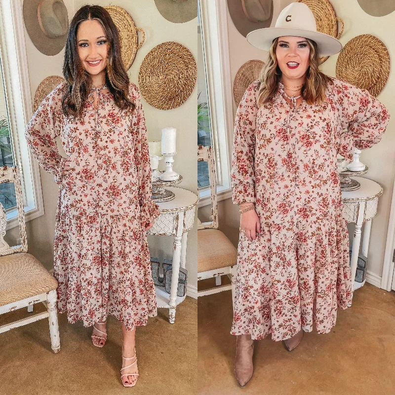 Maxi dresses with pocket details for added functionalityTuscan Nights Long Sleeve High Neck Floral Midi Dress in Ivory Maxi dresses with pocket details for added functionalityTuscan Nights Long Sleeve High Neck Floral Midi Dress in Ivory