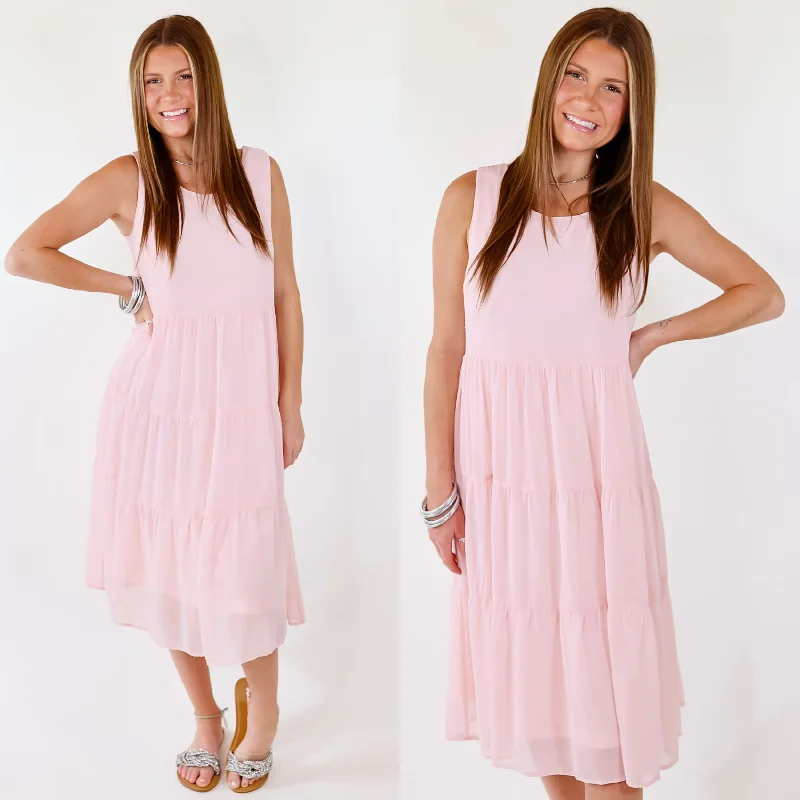 Maxi dresses with side slits for a touch of allureMark My Words Tiered Tank Midi Dress in Blush Pink Maxi dresses with side slits for a touch of allureMark My Words Tiered Tank Midi Dress in Blush Pink