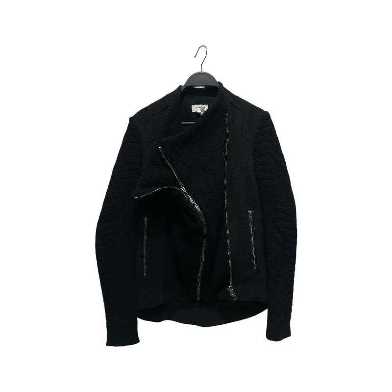 Helmut Lang/Jacket/S/Wool/BLK/Asymmetric Knit Jacket