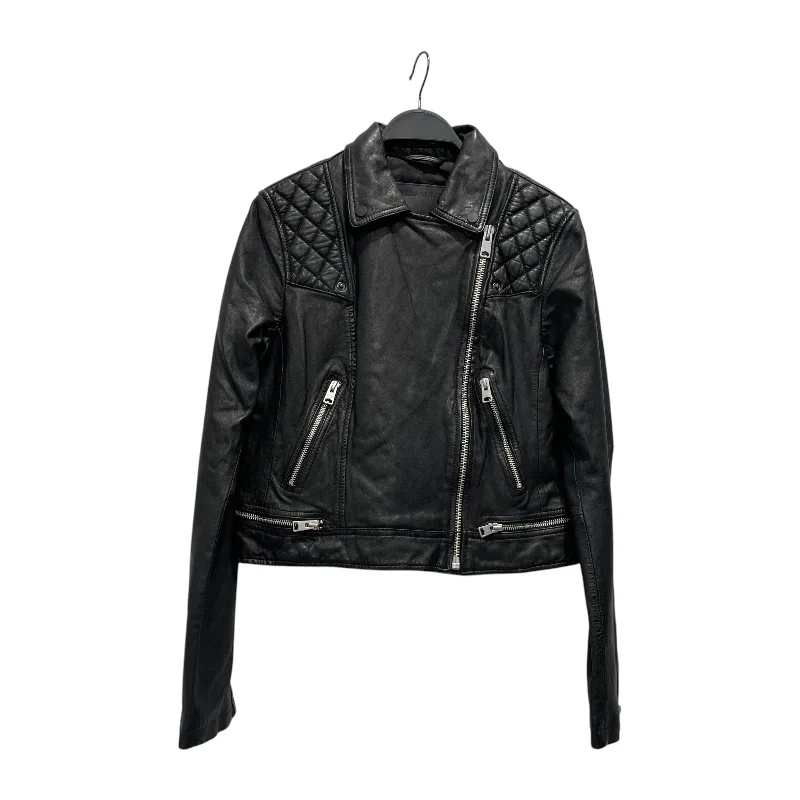 Women's waterproof parka coats with multiple pockets for practicalityALLSAINTS/Leather Jkt/6/Leather/BLK/conroy lthr biker Women's waterproof parka coats with multiple pockets for practicalityALLSAINTS/Leather Jkt/6/Leather/BLK/conroy lthr biker