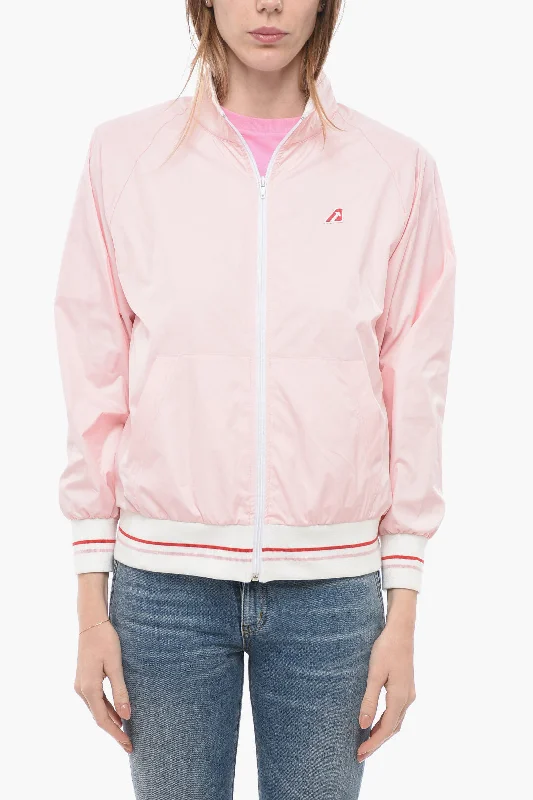 Women's reversible down coats with two - tone designs for versatile stylingAutry Zipped Closure Solid Color TENNIS ACADEMY Bomber Women's reversible down coats with two - tone designs for versatile stylingAutry Zipped Closure Solid Color TENNIS ACADEMY Bomber