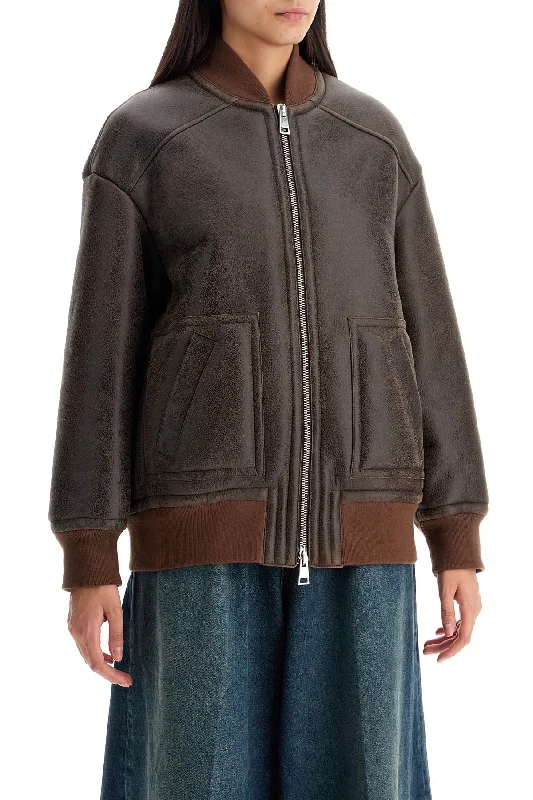 Long women's mac coats in a lightweight fabric for spring showersBlancha Shearling Bomber Jacket Long women's mac coats in a lightweight fabric for spring showersBlancha Shearling Bomber Jacket