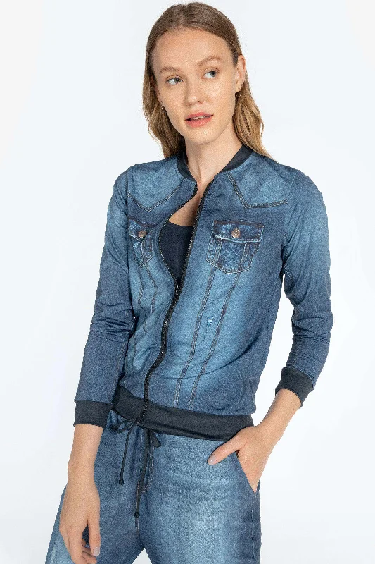 Embroidered women's cotton coats in a bohemian pattern for a unique designBlue Dream Jacket Embroidered women's cotton coats in a bohemian pattern for a unique designBlue Dream Jacket