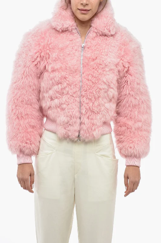 Plus size women's wool blend coats for a warm and stylish winterBottega Veneta Lamb Fur Cropped Jacket Plus size women's wool blend coats for a warm and stylish winterBottega Veneta Lamb Fur Cropped Jacket