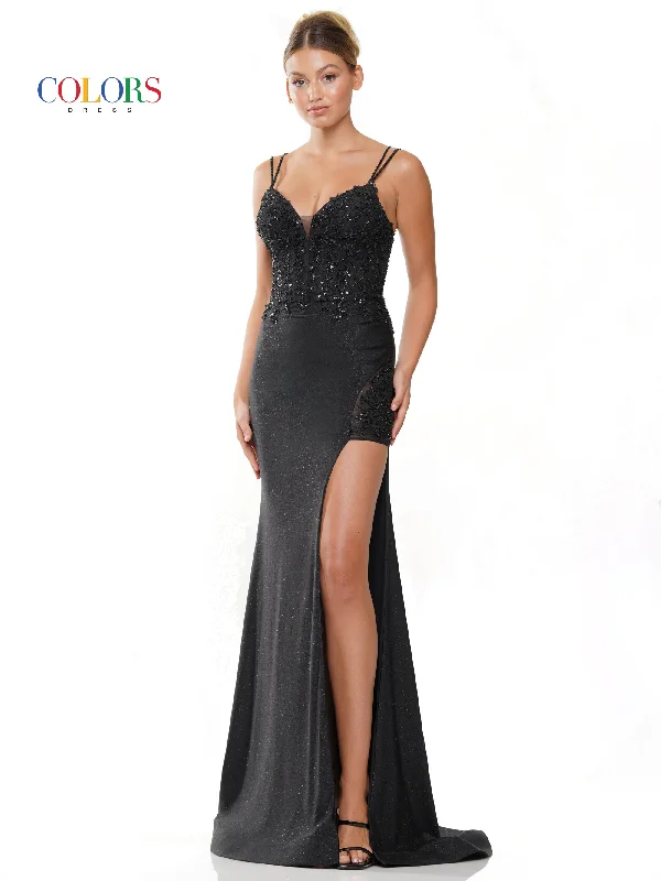 Bodycon dress in a camouflage print​Colors 3095 Prom Long Fitted Formal Dress