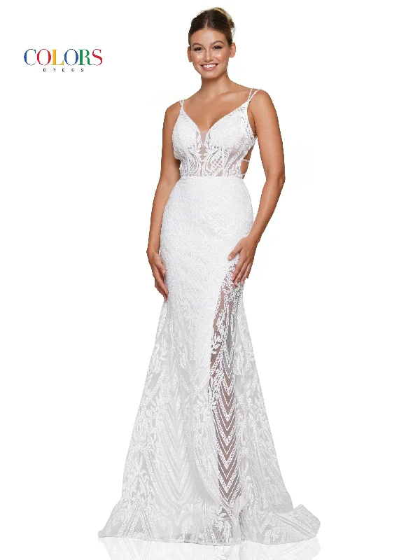 Solid - colored bodycon dress for a classic appearanceColors 3117 Long Formal Fitted Sequin Prom Dress Solid - colored bodycon dress for a classic appearanceColors 3117 Long Formal Fitted Sequin Prom Dress