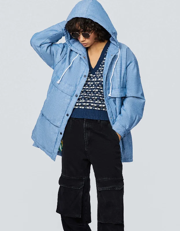 Checkered women's wool coats in a classic pattern for a timeless styleCotton Cargo Anorak Puffer Checkered women's wool coats in a classic pattern for a timeless styleCotton Cargo Anorak Puffer