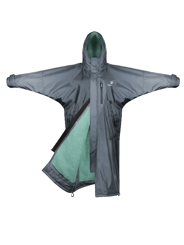 Evolution Women's | Thick Fleece | Fixed Hood | Charcoal/Jade