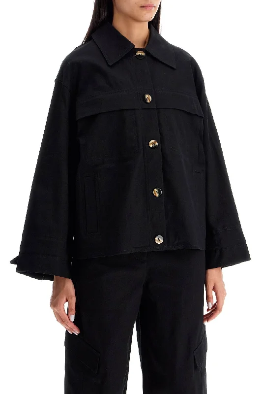 Plus size women's wool blend coats for a warm and stylish winterGanni Checked Canvas Jacket With Textured Pattern Plus size women's wool blend coats for a warm and stylish winterGanni Checked Canvas Jacket With Textured Pattern