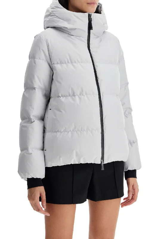 Quilted down women's coats with removable hoods for outdoor activitiesHerno Laminar Short Down Jacket With Hood Quilted down women's coats with removable hoods for outdoor activitiesHerno Laminar Short Down Jacket With Hood