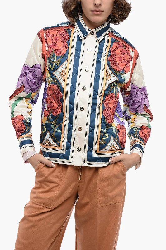Long women's mac coats in a lightweight fabric for spring showersLa Double J Patterned Quilted Edie Jacket S Standard Size Long women's mac coats in a lightweight fabric for spring showersLa Double J Patterned Quilted Edie Jacket S Standard Size