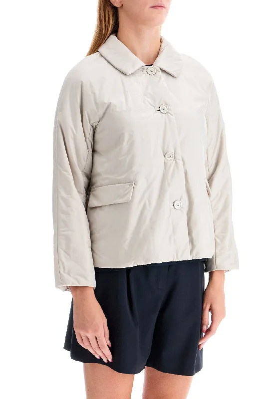Quilted down women's coats with removable hoods for outdoor activitiesMax Mara The Cube Reversible Technical Canvas Jacket Quilted down women's coats with removable hoods for outdoor activitiesMax Mara The Cube Reversible Technical Canvas Jacket