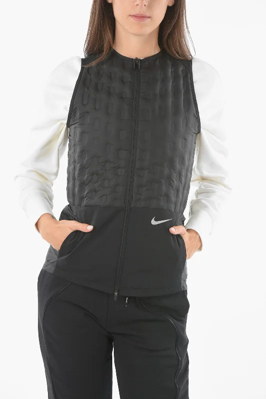 Mid - length women's down coats in a slim fit for a modern and sleek appearanceNike Quilted Sleeveless Down Jacket Mid - length women's down coats in a slim fit for a modern and sleek appearanceNike Quilted Sleeveless Down Jacket