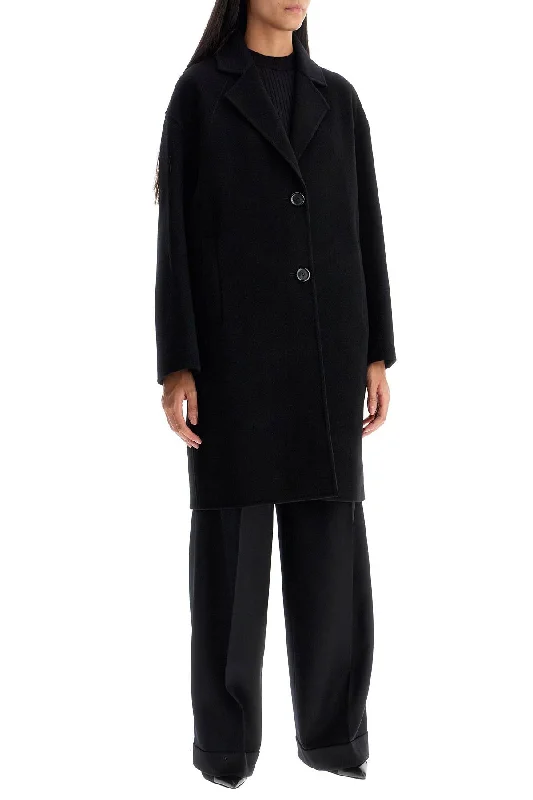 Women's faux fur coats in bright colors for a bold fashion statementPinko Double Wool Coat With Screwdriver Design Women's faux fur coats in bright colors for a bold fashion statementPinko Double Wool Coat With Screwdriver Design