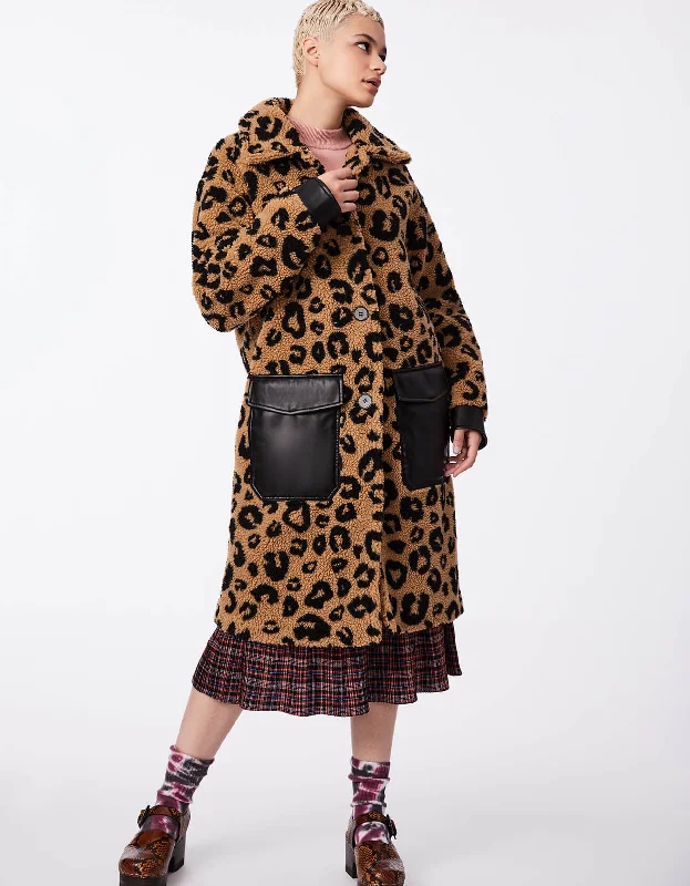 Women's pea coats with brass buttons for a nautical - inspired styleUnreal Cheetah Fur Coat Women's pea coats with brass buttons for a nautical - inspired styleUnreal Cheetah Fur Coat