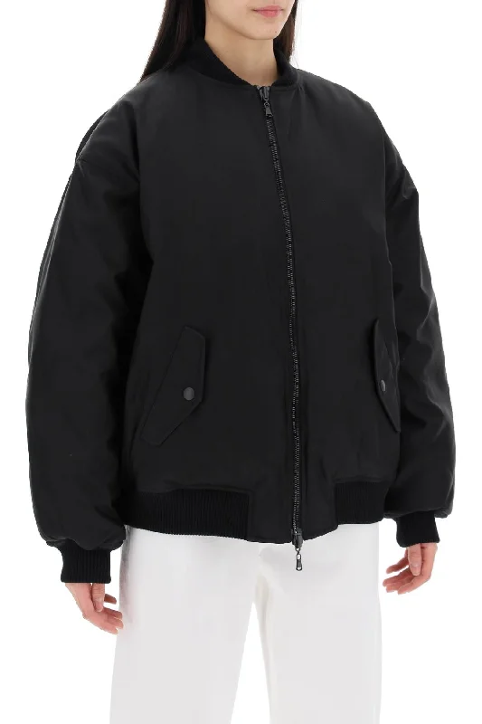 Women's reversible down coats with two - tone designs for versatile stylingWardrobe.nyc Reversible Bomber Jacket Women's reversible down coats with two - tone designs for versatile stylingWardrobe.nyc Reversible Bomber Jacket