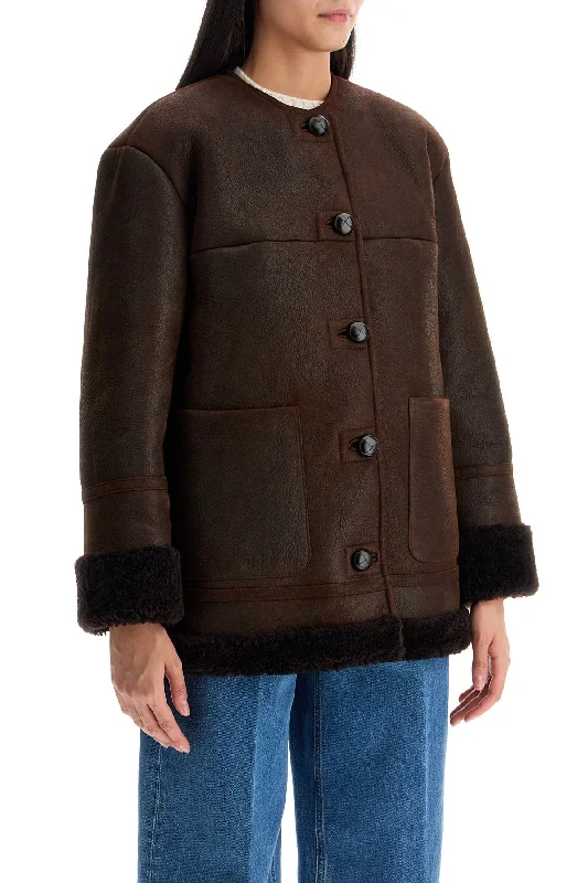 Women's longline double - breasted camel coats for a sophisticated lookWeekend Max Mara 'borbone' Shearling Women's longline double - breasted camel coats for a sophisticated lookWeekend Max Mara 'borbone' Shearling