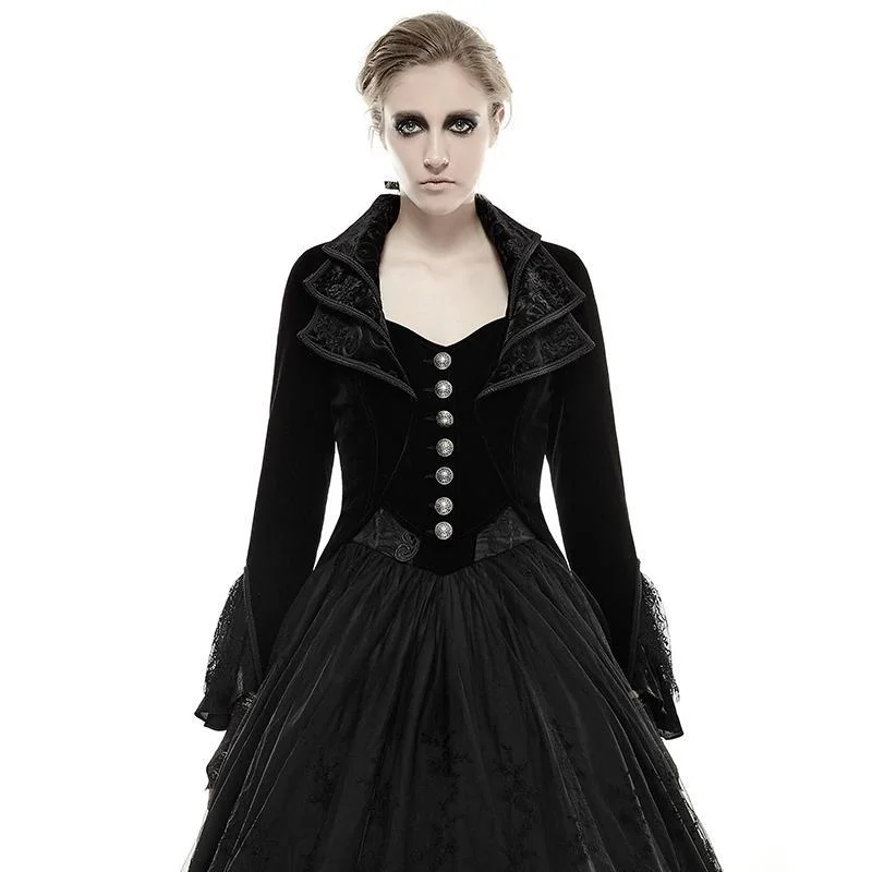 Checkered women's wool coats in a classic pattern for a timeless styleWomen's Gothic Victorian High/Low Swallow Tail Overcoat Checkered women's wool coats in a classic pattern for a timeless styleWomen's Gothic Victorian High/Low Swallow Tail Overcoat
