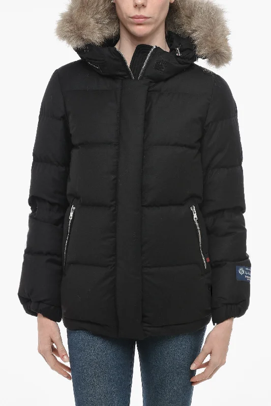 Women's waterproof parka coats with multiple pockets for practicalityWoolrich Down Jacket ALIQUIPPA With Removable Fur Women's waterproof parka coats with multiple pockets for practicalityWoolrich Down Jacket ALIQUIPPA With Removable Fur