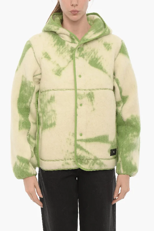 Oversized women's wool coats in a monochromatic look for a trendy outfitY-3 by Yohji Yamamoto ADIDAS Tie-Dye Effect Hooded Jacket with Cut-Out Details Oversized women's wool coats in a monochromatic look for a trendy outfitY-3 by Yohji Yamamoto ADIDAS Tie-Dye Effect Hooded Jacket with Cut-Out Details