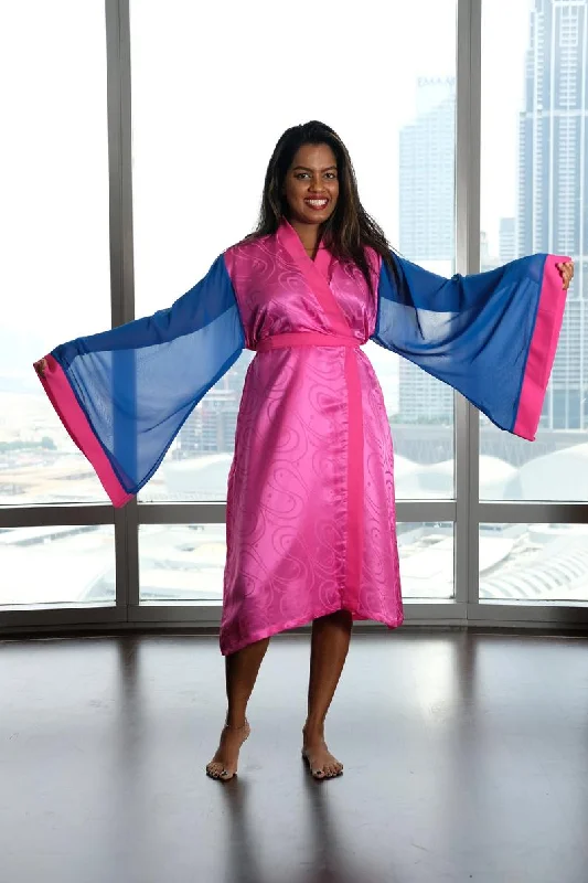 women robes with a nautical - themed patternAbigail kimono robe