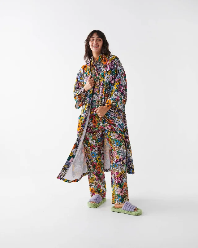 modern - designed women robes for a contemporary lookBliss Floral Printed Terry Bath Robe