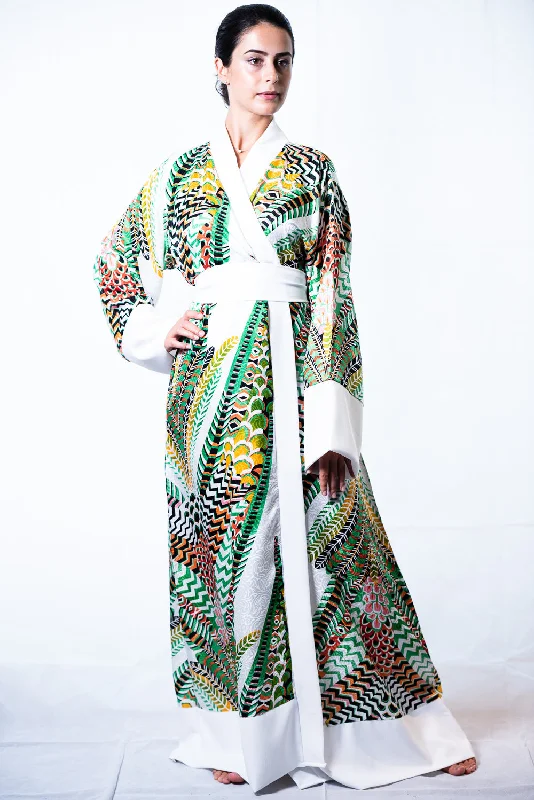 Brittany Silk kimono robe