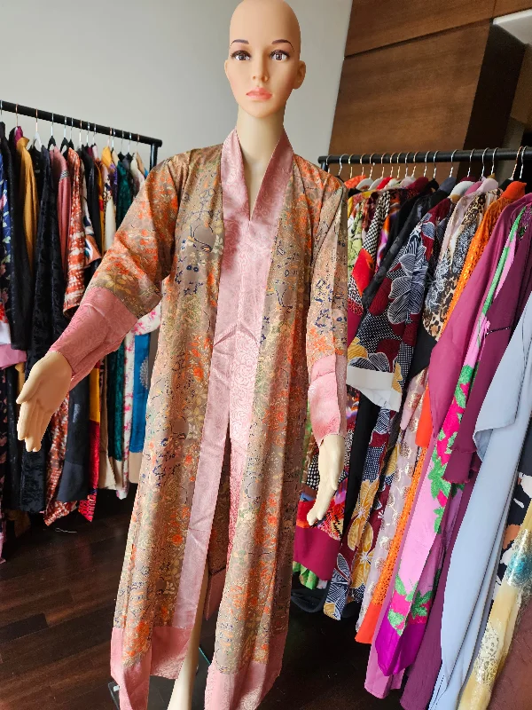 floral - printed women robes for a feminine touchCecilia Satin Kimono Robe