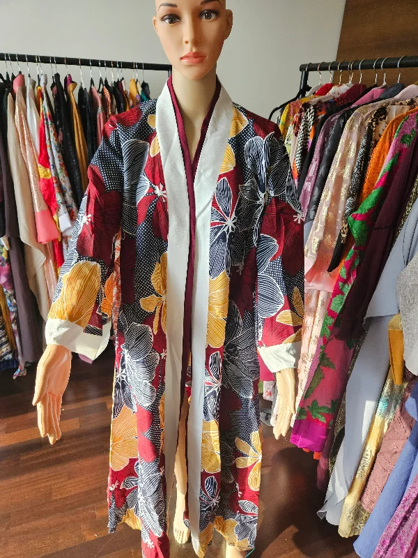 women robes with a quick - dry fabric for frequent useFrida Ankara Kimono