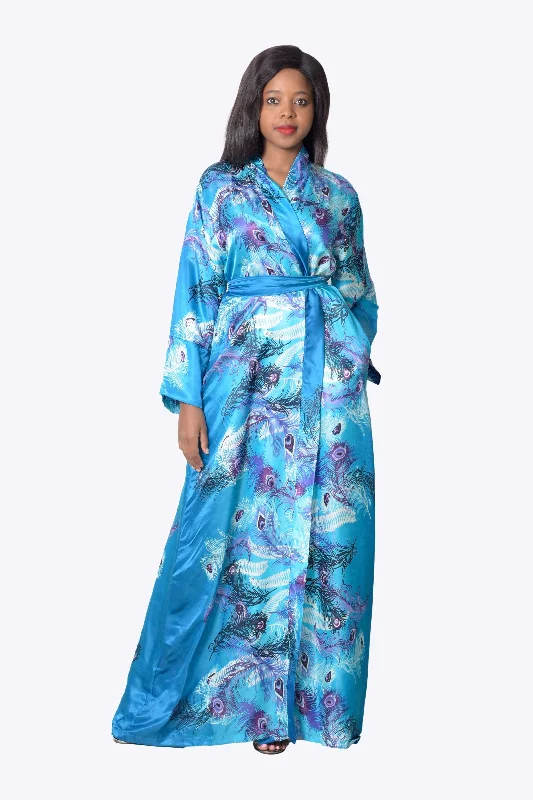 women robes with a sheer panel for a touch of allureDawn kimono robe