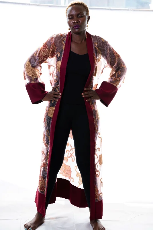 open - front women robes for easy wearEverly sheer kimono robe