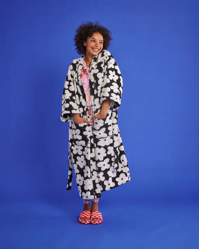 Flower Face Terry Bath Robe