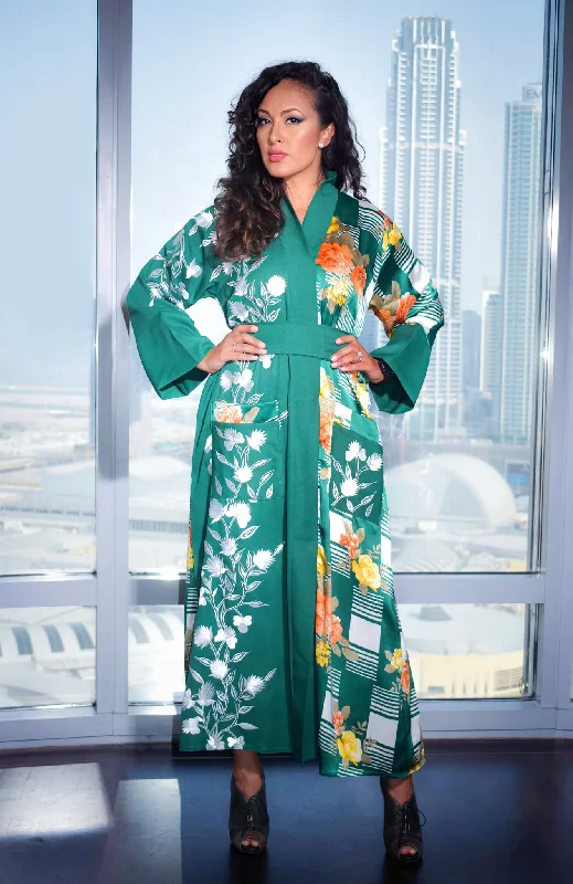 women robes made of luxurious silkKylie embroidered kimono robe
