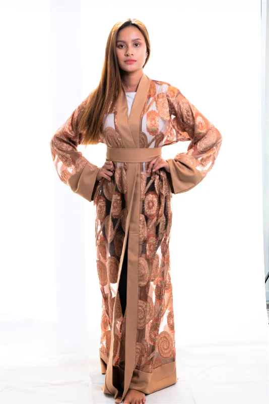 women robes for a romantic evening inLucy sheer kimono robe
