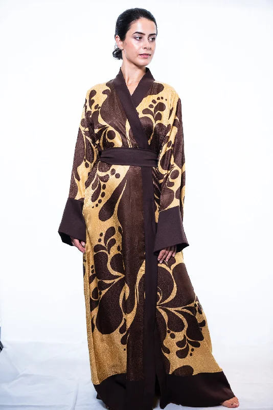 women robes for a work - from - home loungewear optionSilk Emilia Kimono Robe